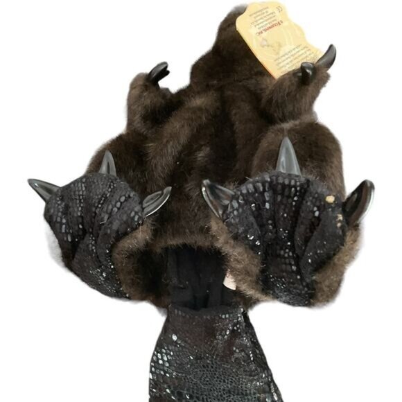 Folkmanis Realistic Beaver Puppet Plush Toy - Picture 2 of 10